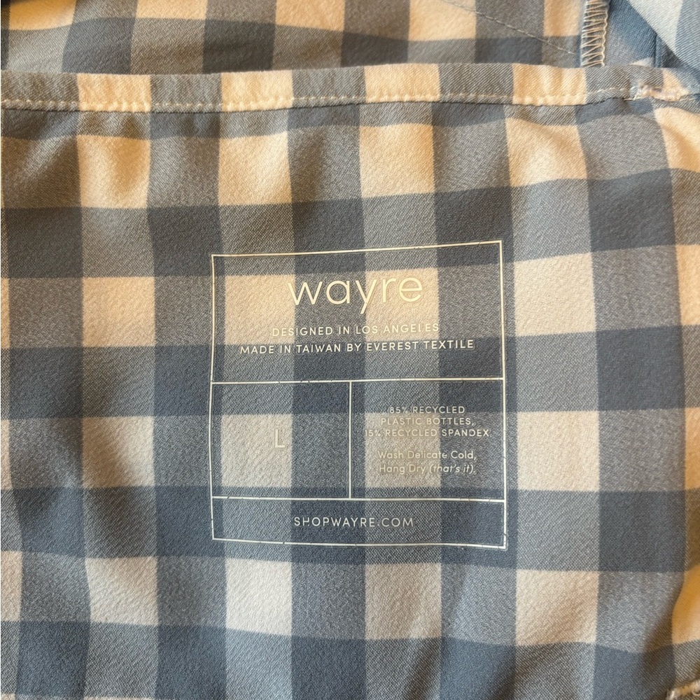 Wayre Travel Short Set in blue gingham - Picture 6 of 11